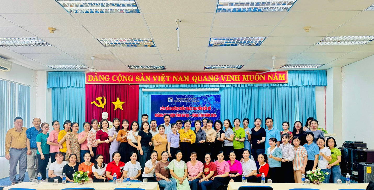 Tổng kết và trao giấy chứng nhận Lớp bồi dưỡng Kiến thức Chuyển đổi số ngành Thư viện tỉnh Bà Rịa – Vũng Tàu năm 2024